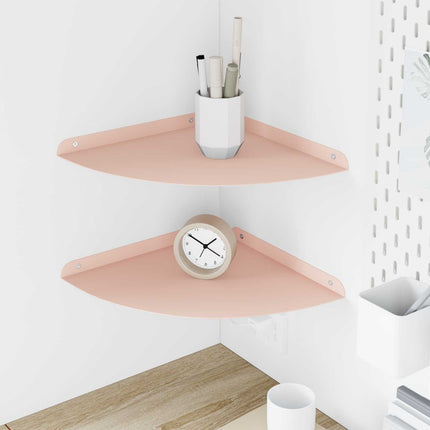 Flytande hylla med hylla med lagring 2 pcs Rosa 30 x 30 x 2 cm