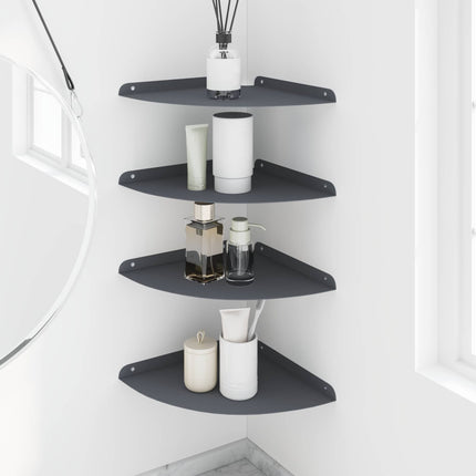 Flytande hylla med hylla 4 pcs Antracit 30 x 30 x 2 cm