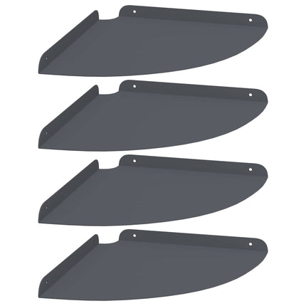 Flytande hylla med hylla 4 pcs Antracit 30 x 30 x 2 cm