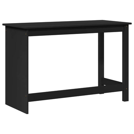 Skrivbord Svart 112 x 50 x 75 cm Massiv furu