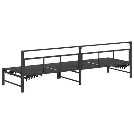Solstol Svart 200 x 62 x 59,5 cm Textilene