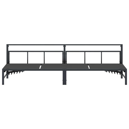 Solstol Svart 200 x 62 x 59,5 cm Textilene