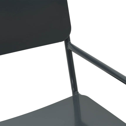 Trädgårdsstolar 2 pcs Antracit 51 x 55 x 81 cm Stål