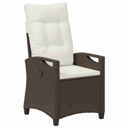 Trädgård Stol 2 pcs Brun och Kräm 56 x 60 x 112 cm