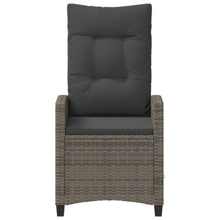 Trädgård Stol 2 pcs Grå och mörkgrå 56 x 60 x 112 cm