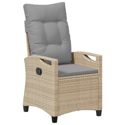 Trädgård Stol 2 pcs Beige och Ljusgrå 56 x 60 x 112 cm