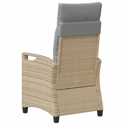 Trädgård Stol 2 pcs Beige och Ljusgrå 56 x 60 x 112 cm