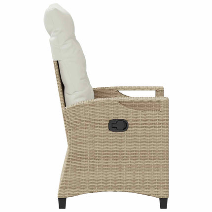 Trädgård Stol 2 pcs Beige och gräddfärgad 56 x 60 x 112 cm