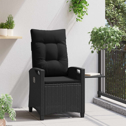 Fällbar trädgårdstol Svart 56 x 60 x 112 cm konstrotting
