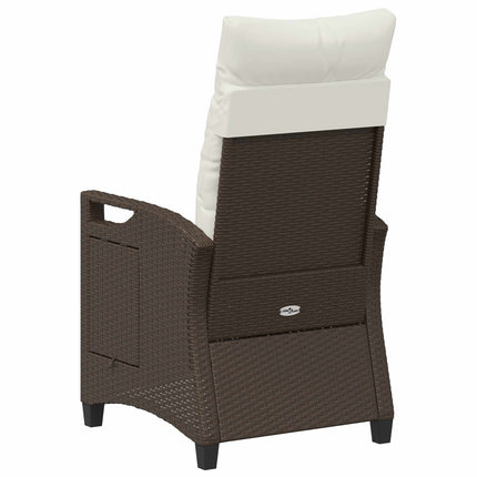 Fällbar trädgårdstol Brun och Kräm 56 x 60 x 112 cm