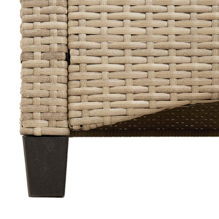 Trädgårdsbänk med kudde Beige och gräddfärgad 105 x 60 x 112 cm
