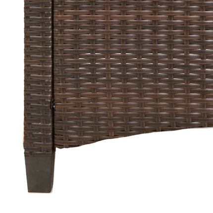 Trädgårdsbänk Brun och Röd 105 x 60 x 112 cm Stål och Polyester