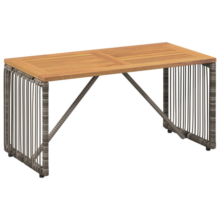 Utemöbelset med kudde 9 pcs Grå och Marinblå konstrotting