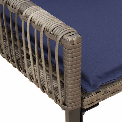 Utomhusbänk 2 -Seater 4 st 110 x 59 x 82 cm konstrotting