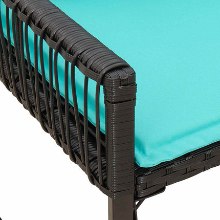 Utomhusbänk 2 -Seater 4 st 110 x 59 x 82 cm konstrotting