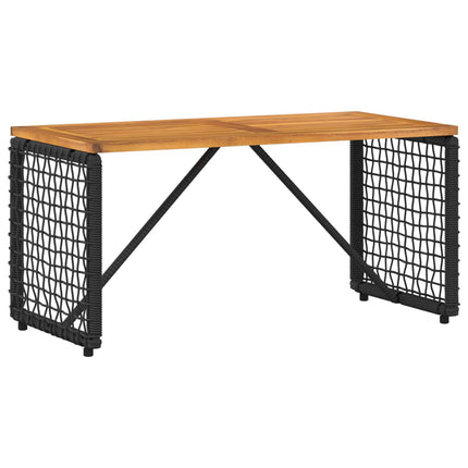 Utemöbelset med kudde 4 pcs Svart och turkos