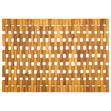 Badrumsmattor Naturlig 55 x 80 cm Massivt Akaciaträ