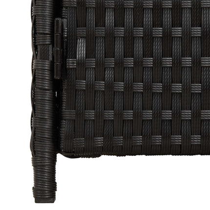 Skåp med hylla Svart 70 x 50 x 87 cm Polyester och Roly Rattan