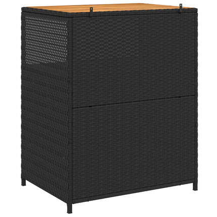 Skåp med hylla Svart 70 x 50 x 87 cm Polyester och Roly Rattan