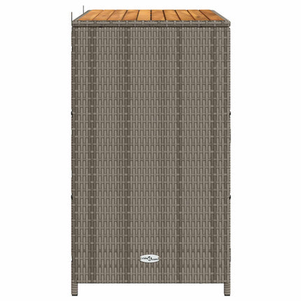 Skåp med hylla Grå 70 x 50 x 87 cm Polyester och Roly Rattan