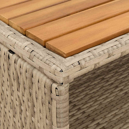 Skåp med hylla Beige 70 x 50 x 87 cm Polyester och Roly Rattan