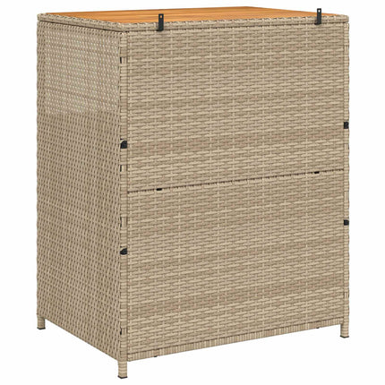 Skåp med hylla Beige 70 x 50 x 87 cm Polyester och Roly Rattan