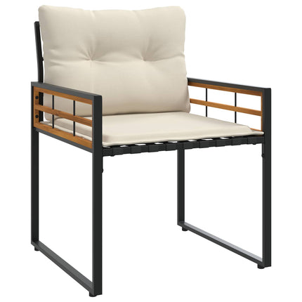 Utemöbelset med kudde 4 pcs Kräm