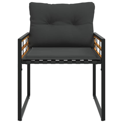 Utemöbelset med kudde 4 pcs Dim grå