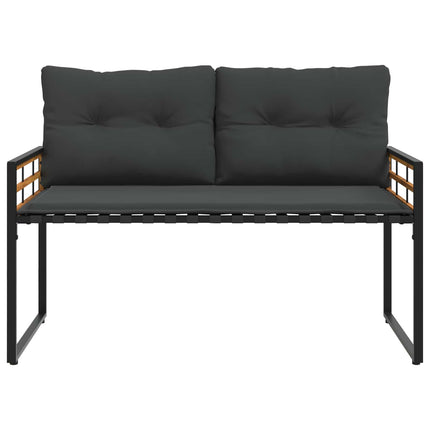 Utemöbelset med kudde 4 pcs Dim grå