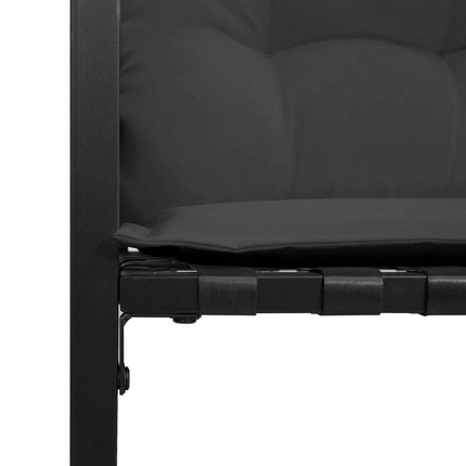 Utemöbelset med kudde 3 pcs Dim grå
