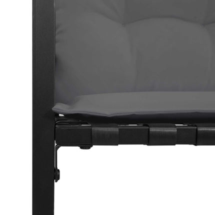 Utemöbelset med kudde 3 pcs Ljusgrå