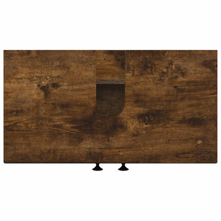 Badrumsskåp med handfat EDE Rökt ek 59,5 x 31,5 x 59 cm