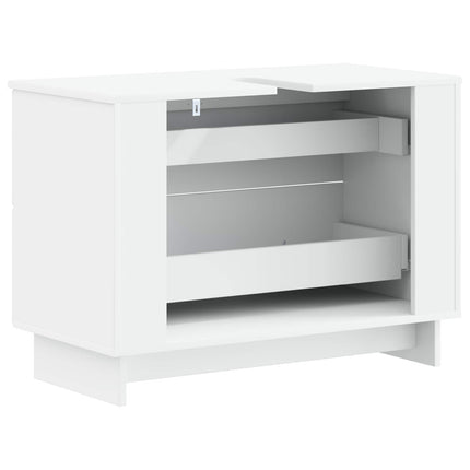 Badrumsskåp med handfat EDE Vit 82 x 41 x 59 cm Konstruerat trä