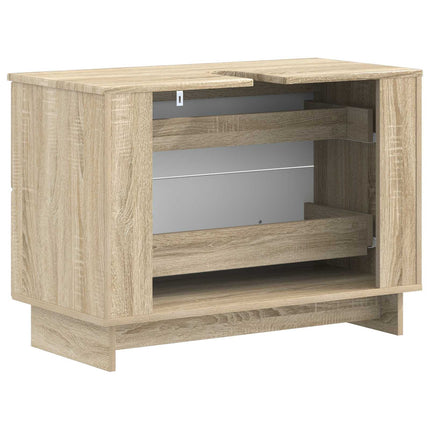 Badrumsskåp med handfat EDE Sonoma-ek 82 x 41 x 59 cm