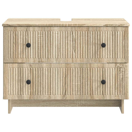 Badrumsskåp med handfat EDE Sonoma-ek 82 x 41 x 59 cm