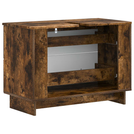 Badrumsskåp med handfat EDE Rökt ek 82 x 41 x 59 cm