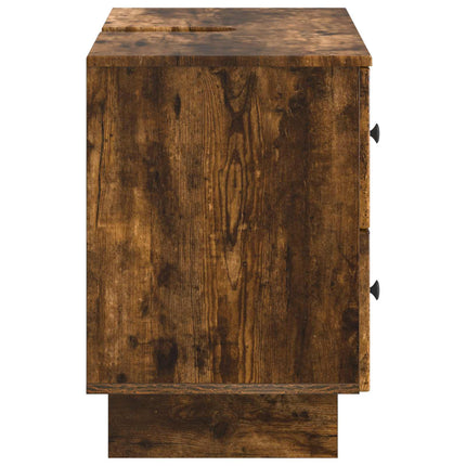 Badrumsskåp med handfat EDE Rökt ek 82 x 41 x 59 cm