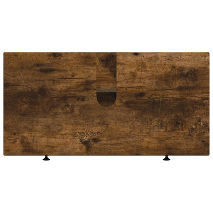 Badrumsskåp med handfat EDE Rökt ek 82 x 41 x 59 cm