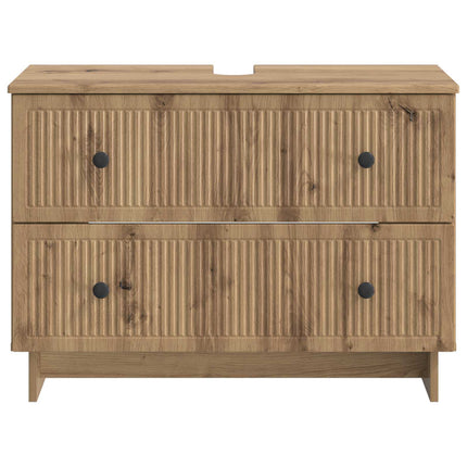 Badrumsskåp med handfat EDE Artisan-ek 82 x 41 x 59 cm