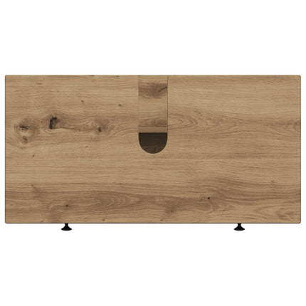 Badrumsskåp med handfat EDE Artisan-ek 82 x 41 x 59 cm