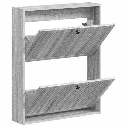Väggmonterad skoskåp EDE 71 x 17 x 86 cm Konstruerat trä