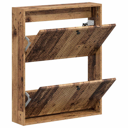 Väggmonterad skoskåp EDE 71 x 17 x 86 cm Konstruerat trä