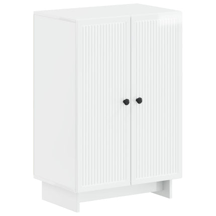 Skoskåp EDE 59,5 x 39,5 x 90 cm Konstruerat trä Vit högglans