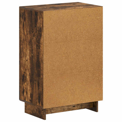 Skoskåp EDE 59,5 x 39,5 x 90 cm Konstruerat trä Rökt ek