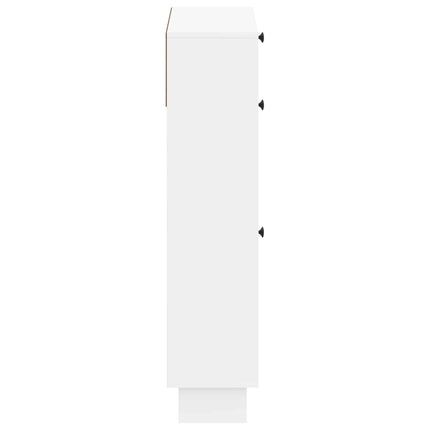 Skoskåp EDE 78 x 24 x 103 cm Konstruerat trä Vit