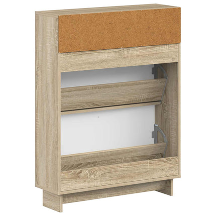 Skoskåp EDE 78 x 24 x 103 cm Konstruerat trä Sonoma-ek
