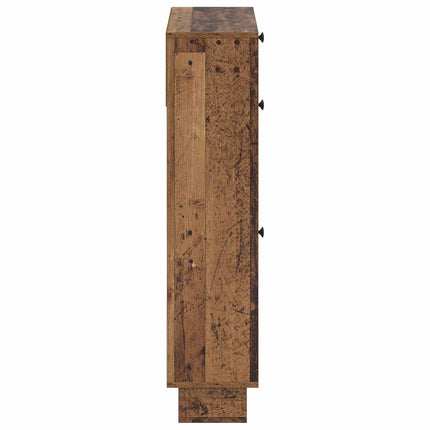 Skoskåp EDE 78 x 24 x 103 cm Konstruerat trä Gammalt trä