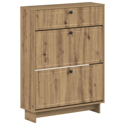 Skoskåp EDE 78 x 24 x 103 cm Konstruerat trä Artisan-ek