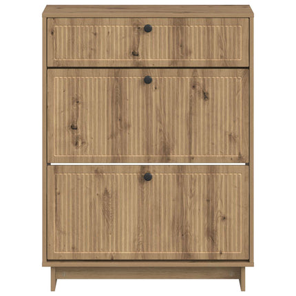 Skoskåp EDE 78 x 24 x 103 cm Konstruerat trä Artisan-ek