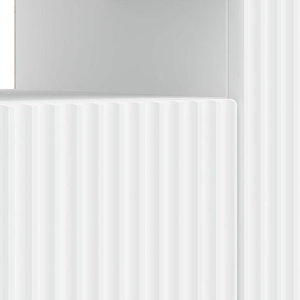 LED TV-skåp Vit Konstruerat trä
